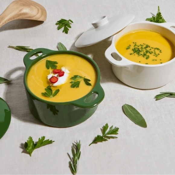 Brocc your Body ! Mini Round Ceramic Cocotte Set: New in Box! - Picture 2 of 3